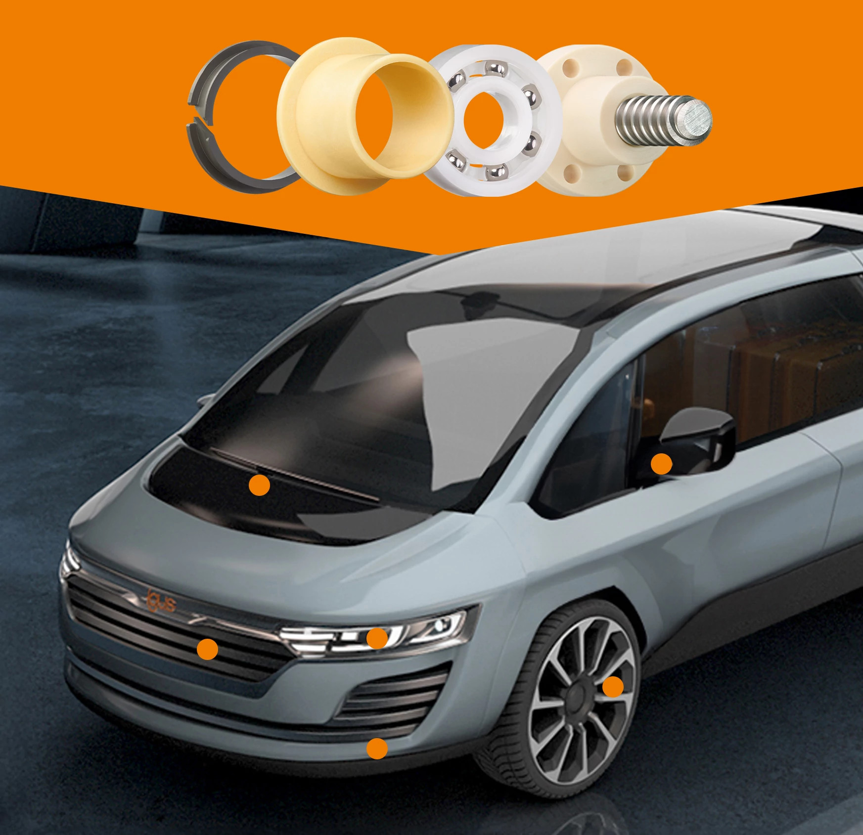 Paliers lisses à l’extérieur