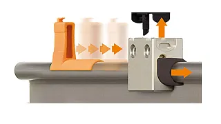 Replace drylin® W plain bearing liner easily