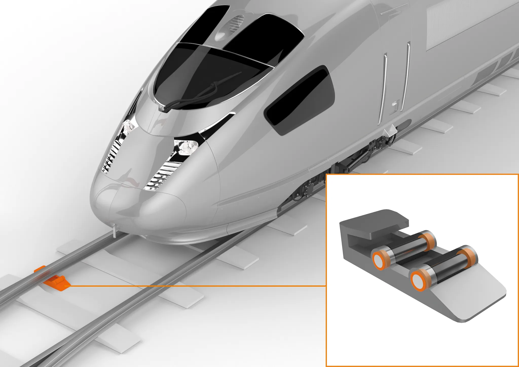 iglidur 플레인 베어링을 사용한 분기기의 스위치 롤러