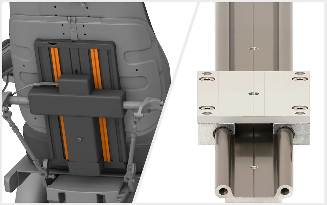 Rugverstelling en drylin W