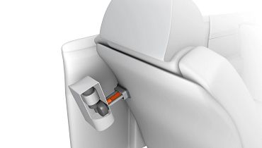 dryspin in the backrest adjustment