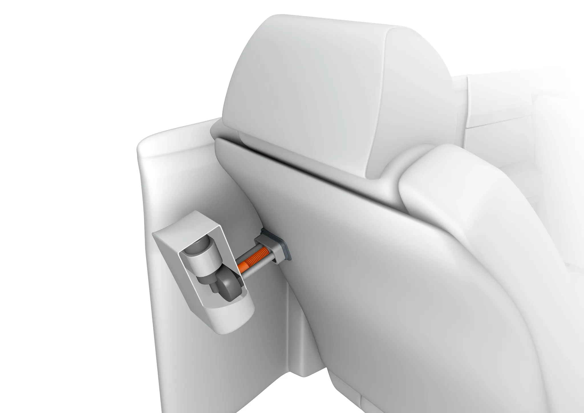 dryspin® v nastavení opěradla.