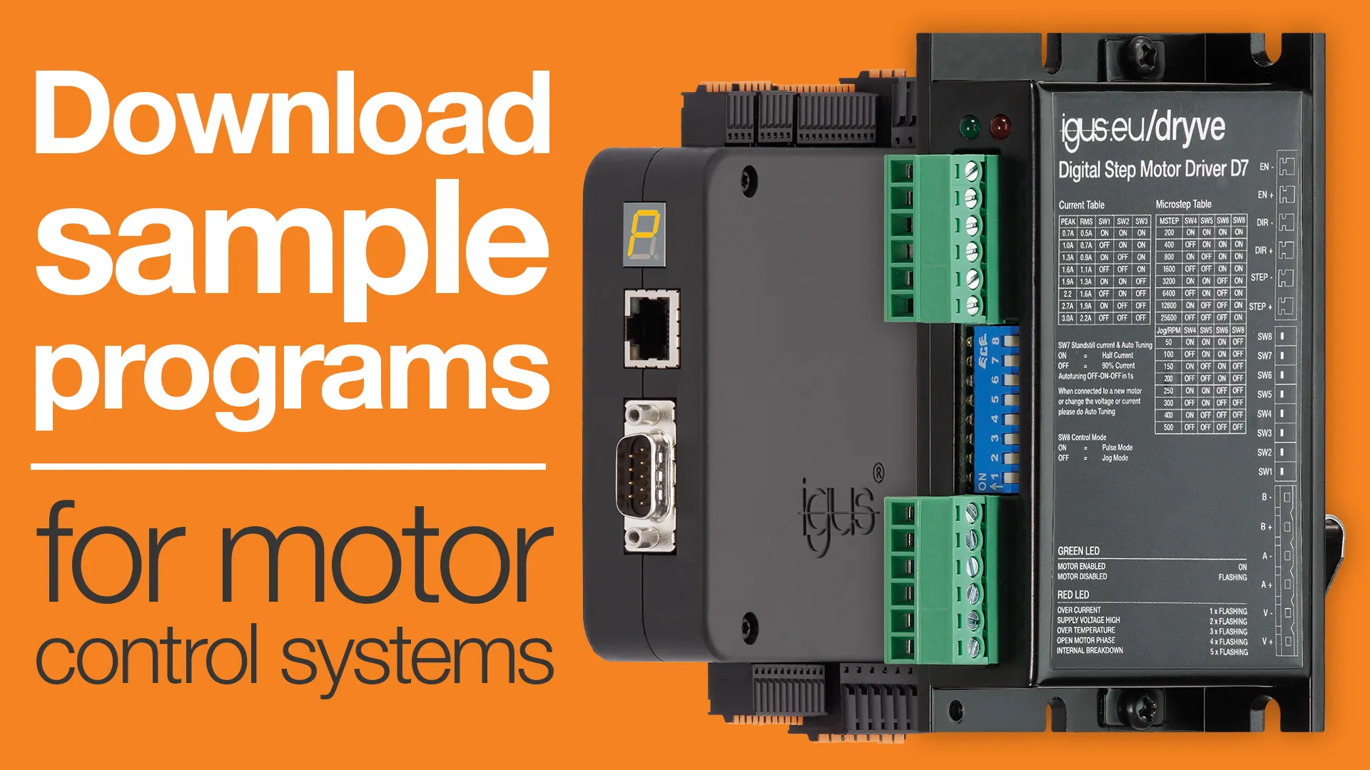sample programs for motors promo graphic