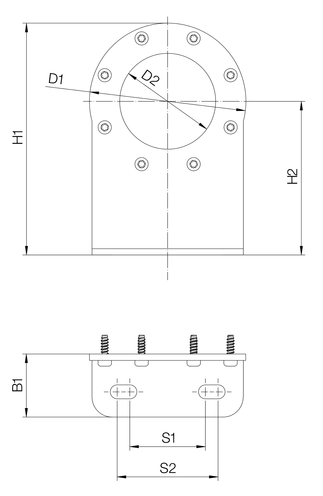 RL-A54.0100 technical drawing