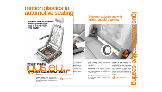 Brochure sur les sièges de véhicules
