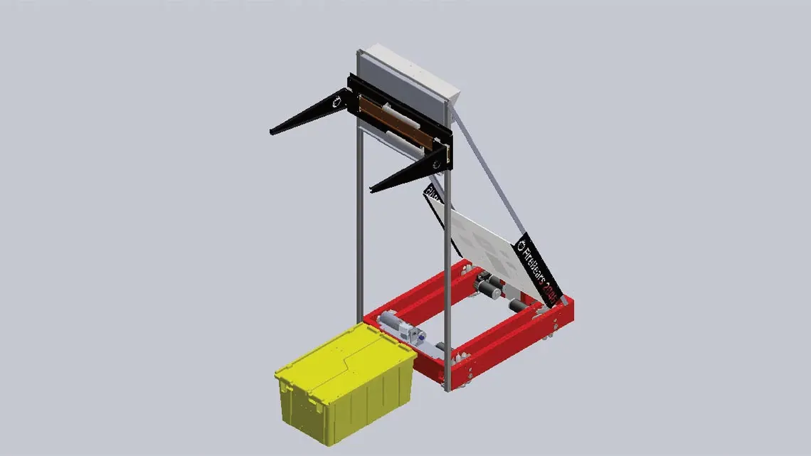 Pneumatic stacking robot