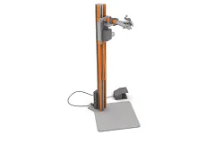 Bicycle assembly stand with drylin linear guides and e-chain