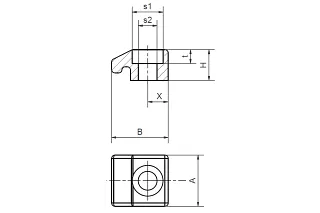 Clamps for linear modules and toothed belt axes