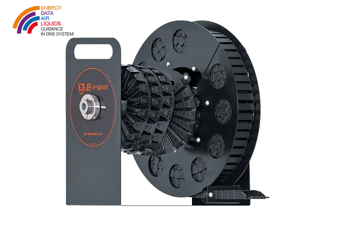 e-spool®: spring-driven cable drum with no slip ring