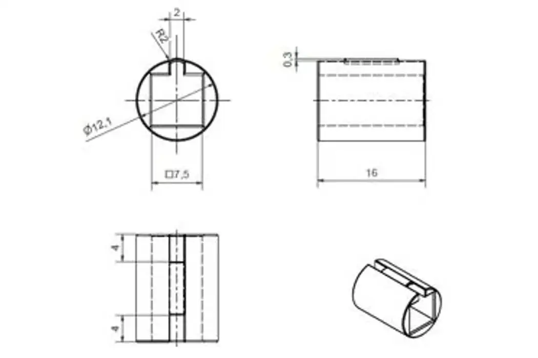 STZ-Q10-AR-1012-16 technical drawing