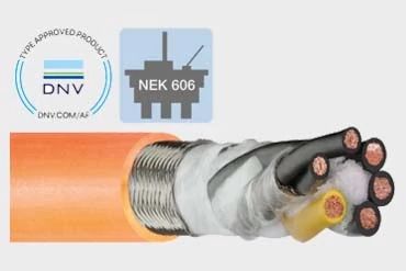 chainflex cable and DNV and NEK logos