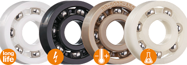 Ball bearing material from igus