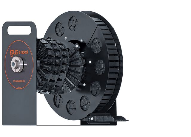 e-spool®: spring-driven cable drum with no slip ring