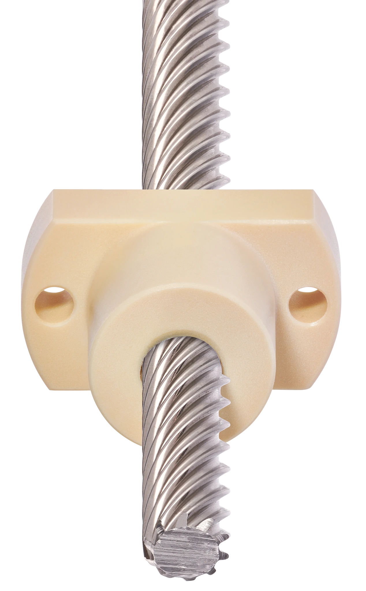 帶法蘭螺帽的乾式螺絲導螺桿