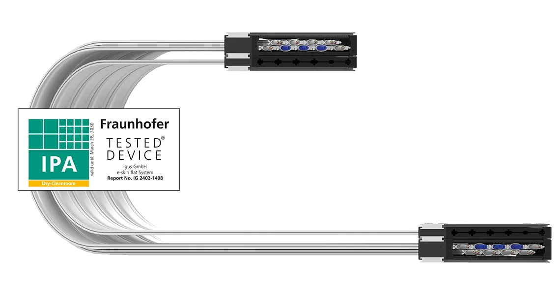 Ribbon cable e-skin flat
