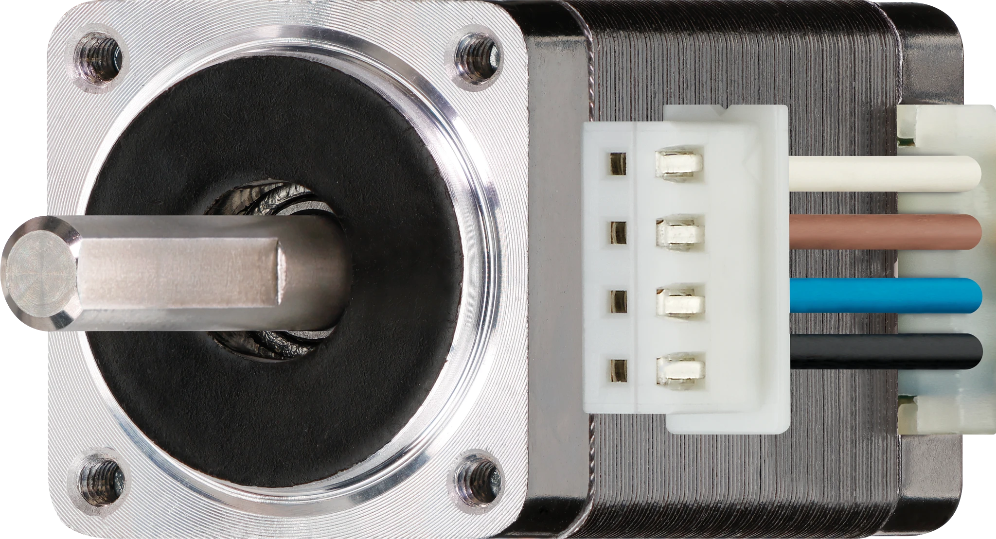 drylin® E shaft stepper motors with encoder and brake