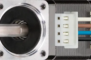 drylin® E shaft stepper motors with encoder and brake