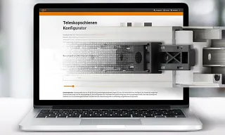 Teleskopschienen Konfigurator