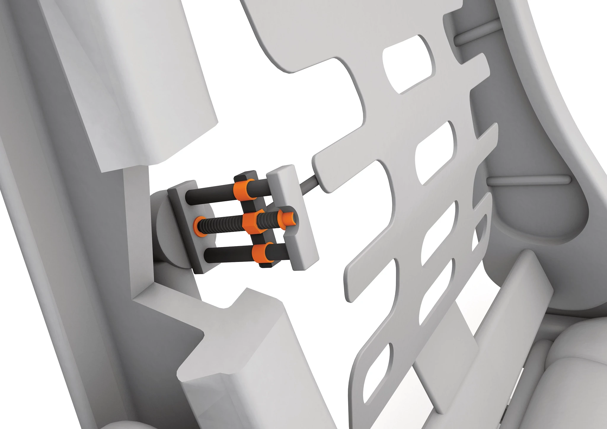 Kluzná ložiska v bederním seřízení