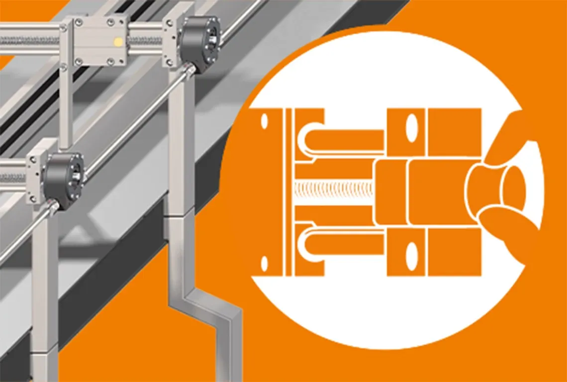 Avec entraînement : axes linéaires à entraînement manuel