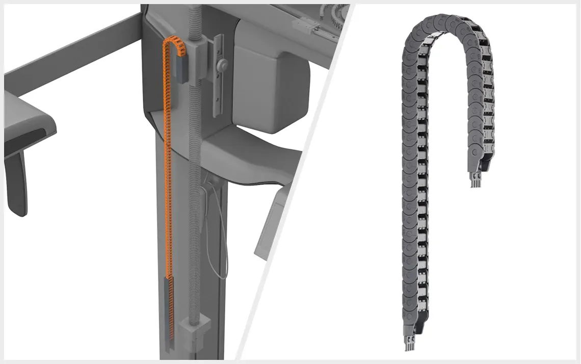 Energetický řetězec E2 pro vedení kabelů