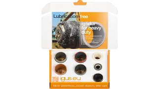 Sample box with heavy-duty plain bearings