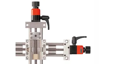 Edelstahl-Kreuztisch mit Spindelantrieb drylin SLW-XY-ESJ-1040
