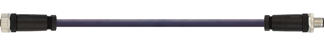 Connection cable distribution straight M12 CF.INI CF9 socket/pin