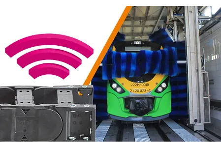 smart plastics train washing station