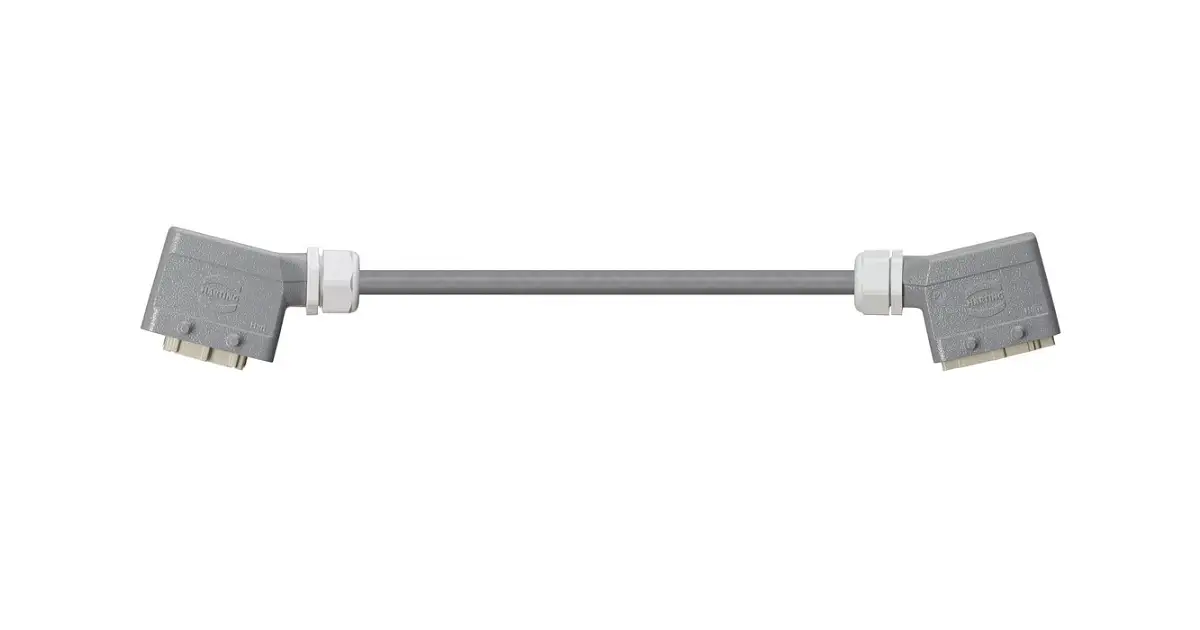 Han 10B connector housing : double locking lever angled at both ends ...