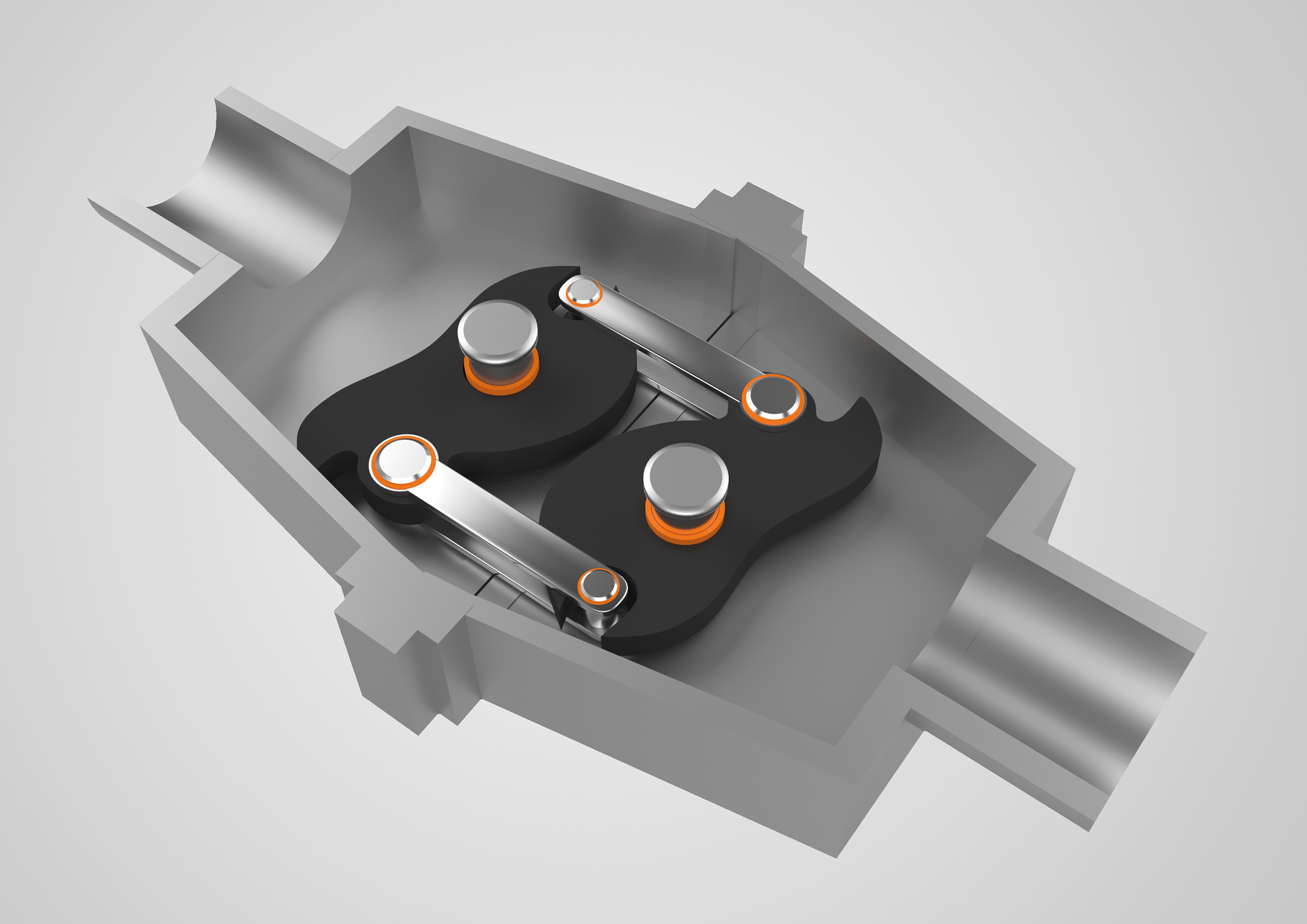 Coupling with iglidur plain bearings