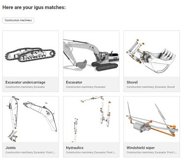 Applications de plastiques en mouvement dans igusGO