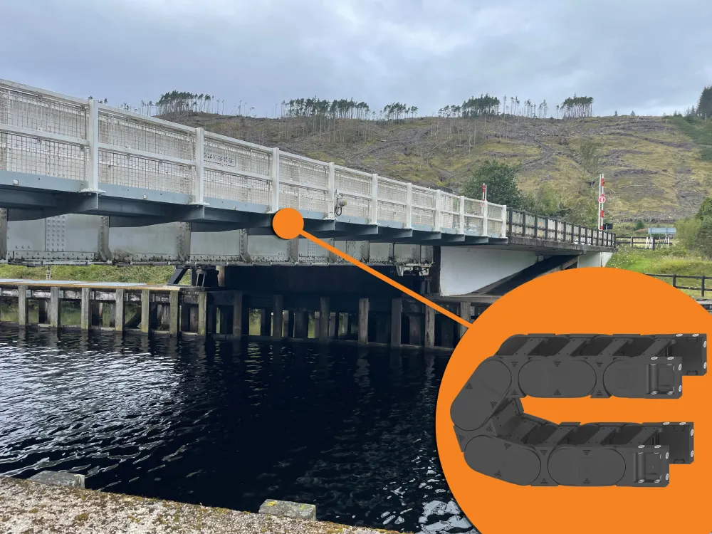 fort augustus swing bridge mechanism installation