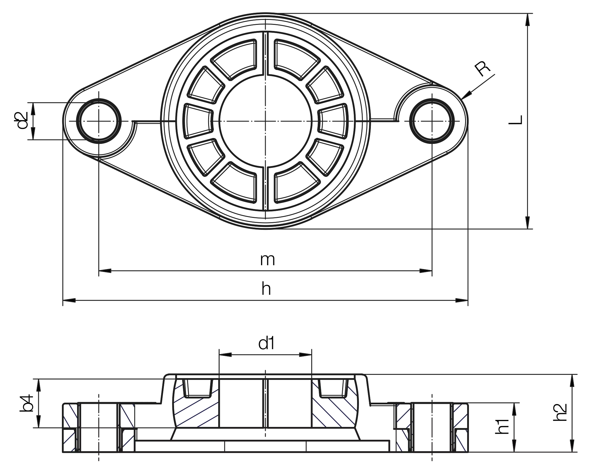 FL208-KS-J3EM-40-21-SP-TP technical drawing