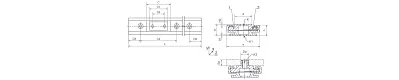 drylin® N rail + carriage drawing drylin® NW