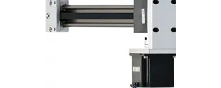 Assi a cinghia dentata pronti per il collegamento