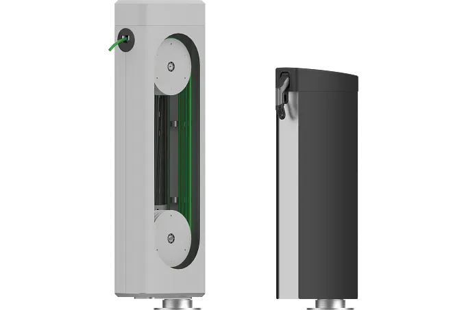 Cable retraction system e-tract | Simple and safe