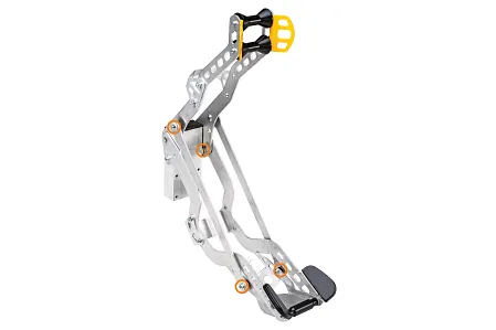 Produktfoto des Doppelmayr Bike Clip mit gekennzeichneten igus Lagerstellen.