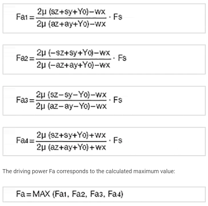 fórmulas para el paso 3 de secado del diseño del sistema T