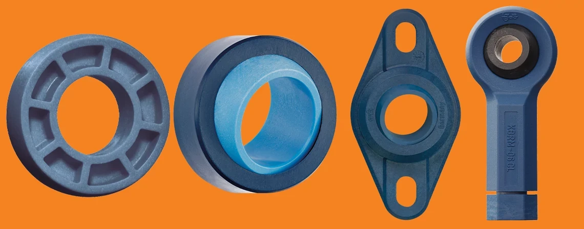 FDA-compliant self-aligning bearings