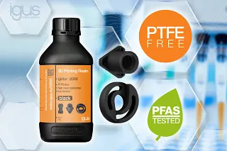 Mit iglidur i2000 hat igus ein extrem verschleißfestes Resin für die Herstellung von PTFE-freien Bauteilen in der Medizintechnik entwickelt