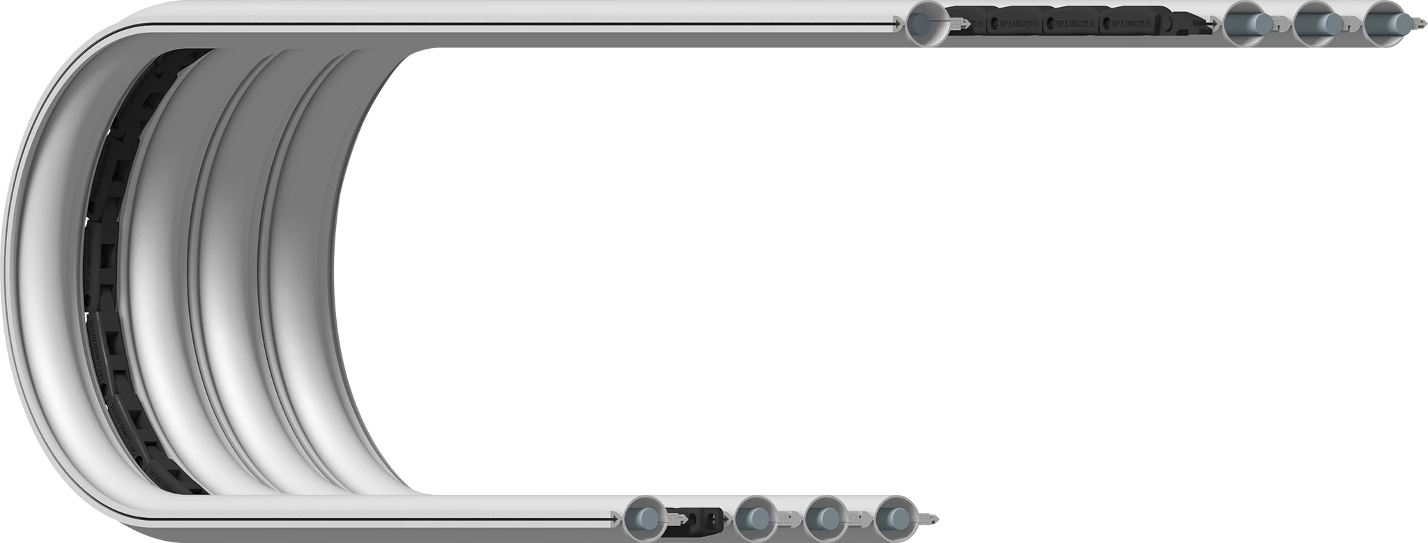 SKF.S e-skin® plano con cadena de soporte