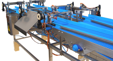 Conveyor belt format adjustment with Apiro