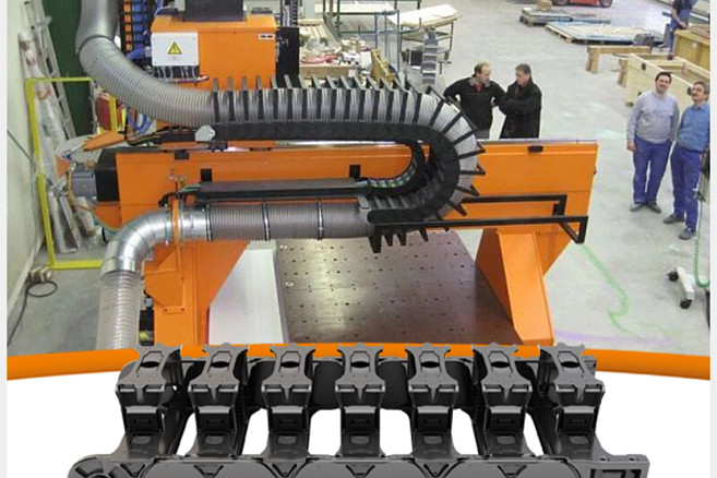 Cnc Router Dc Hosing Which hanger chain is used to guide hoses in CNC processing machines ...