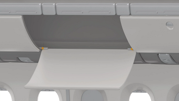 Luggage compartment flap