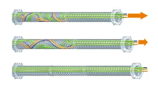 Transparent TRX with cables