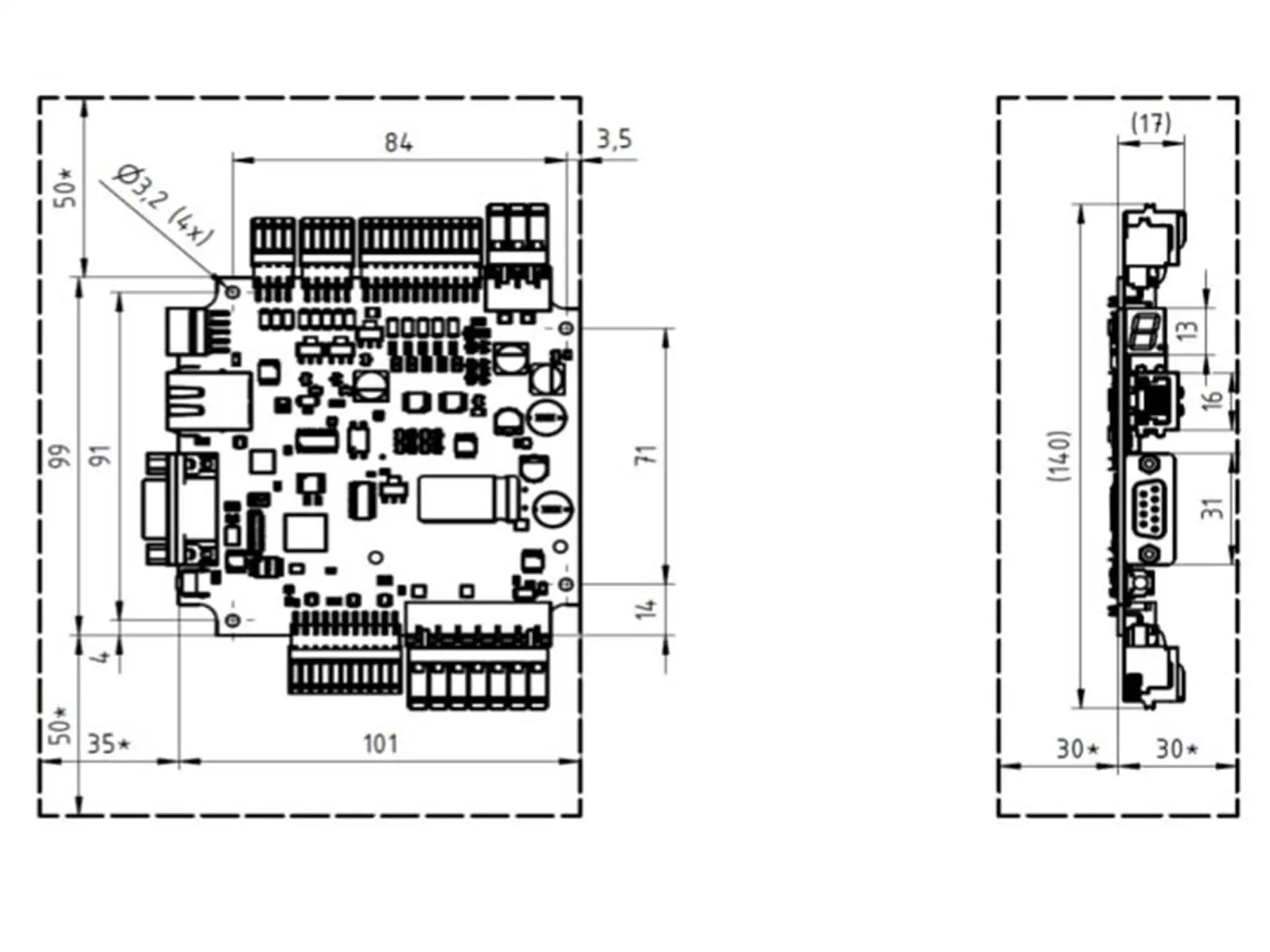 D2 technical drawing