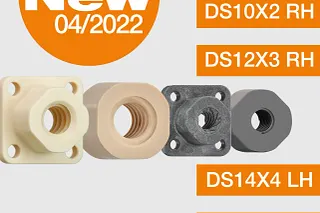 Injection moulded lead screw nuts