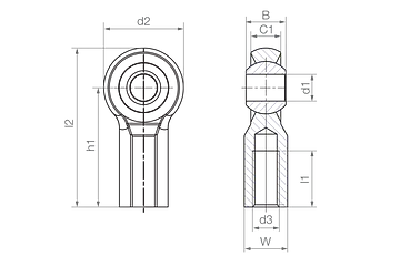 KCLM-06-R technical drawing