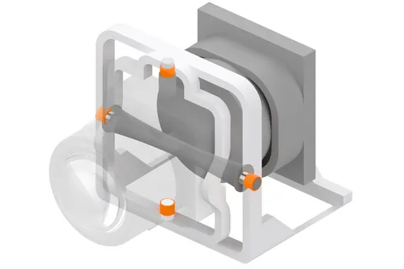 Faros delanteros con cojinetes lisos iglide